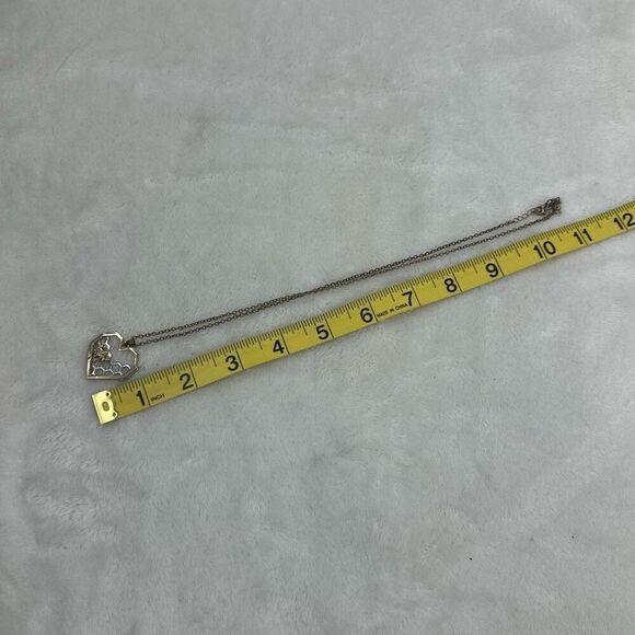 Two-Tone Honeycomb Heart Bee Pendant Necklace Silver Gold Nature Fairycore Artsy - Picture 3 of 4